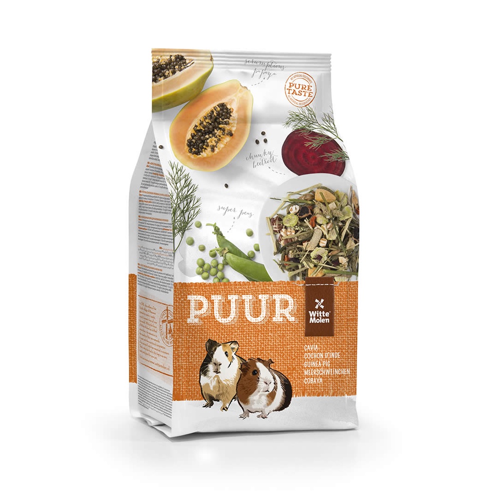 【寵麻吉】荷蘭偉特 PUUR 純天然天竺鼠飼料700g/2.5KG