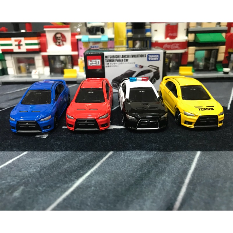 Tomica 多美 EVO X 台灣警車 會場車 非賣品4台1組