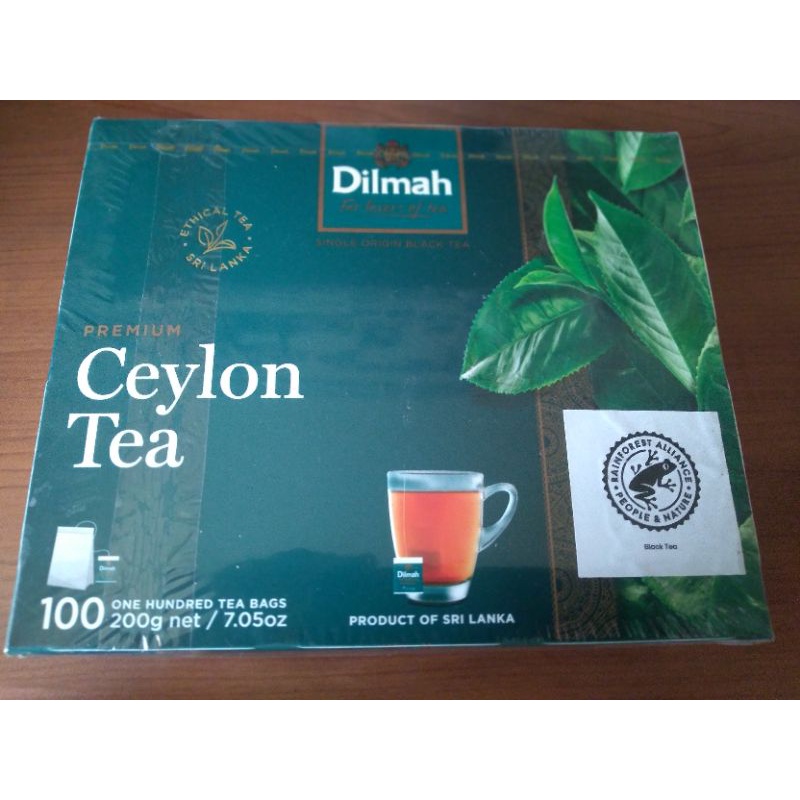 帝瑪Dilmah錫蘭紅茶100入 紅茶包 蒂瑪茶包 紅茶茶包 茶包 營業 家用 有效日期在照片上 全新 出清 實拍 食品