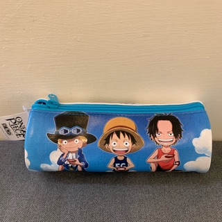 正版 One piece 圓筒 筆袋 鉛筆盒 魯夫 艾斯 薩波 三兄弟 航海王 兄弟之絆