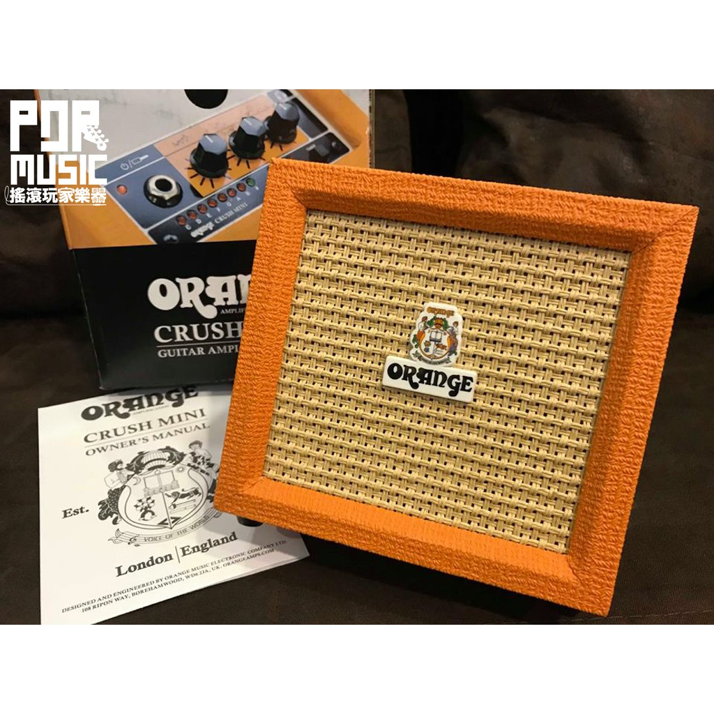 搖滾玩家樂器 全新公司貨保固免運orange Crush Mini 吉他貝斯音箱可裝電池內建調音器3瓦 蝦皮購物