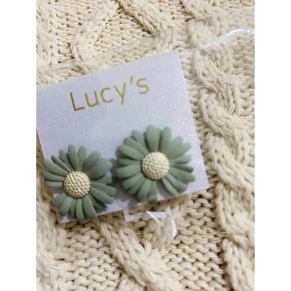 飾品 Lucy’s 綠葉花朵 耳環