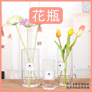 花瓶 透明玻璃花瓶 擺件 鮮花瓶 插花瓶 客廳茶桌花瓶 【電子發票+現貨+免運】