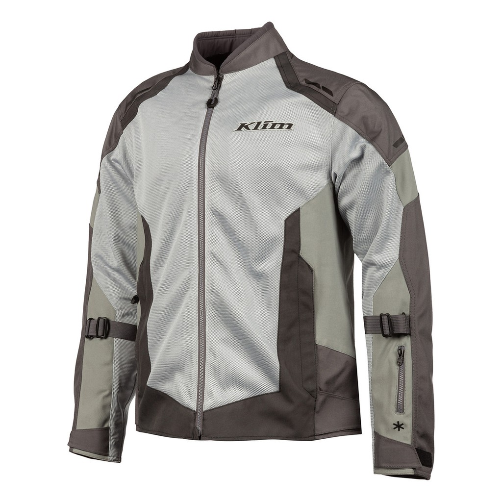 颱風部品:美國klim induction jacket 淺灰  夏季網狀防摔衣