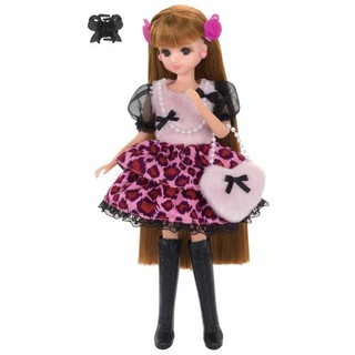 【現貨+】TAKARA TOMY莉卡娃娃 衣服 licca 娃娃衣服 莉卡 莉卡娃娃配件 紅粉豹紋裝 配件 衣服 服裝