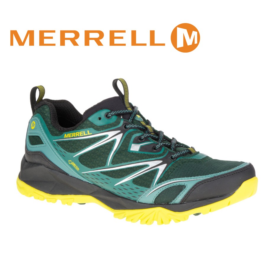 MERRELL 美國 男款 CAPRA BOLT GORE-TEX 多功能健行鞋〈綠〉/ML35725/悠遊山水