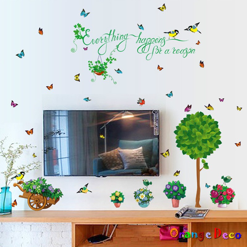 【橘果設計】綠色家園 壁貼 牆貼 壁紙 DIY組合裝飾佈置