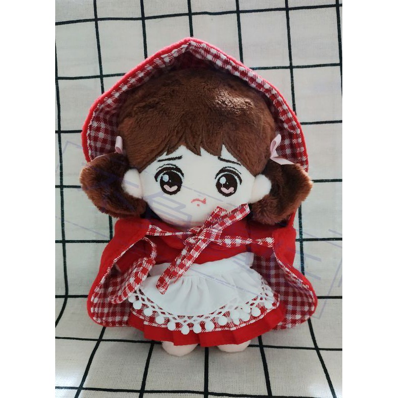 【現貨】 20cm 娃用 童話系列 娃衣 小紅帽 斗篷 套裝