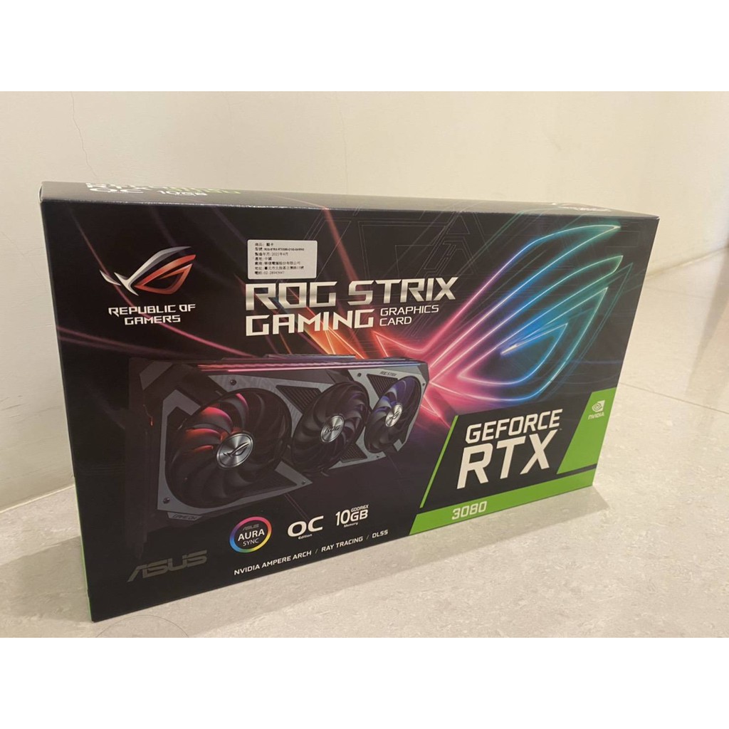 現貨 全新 顯卡 ASUS 華碩 RTX3080 ROG-STRIX-RTX3080-O10G-GAMING