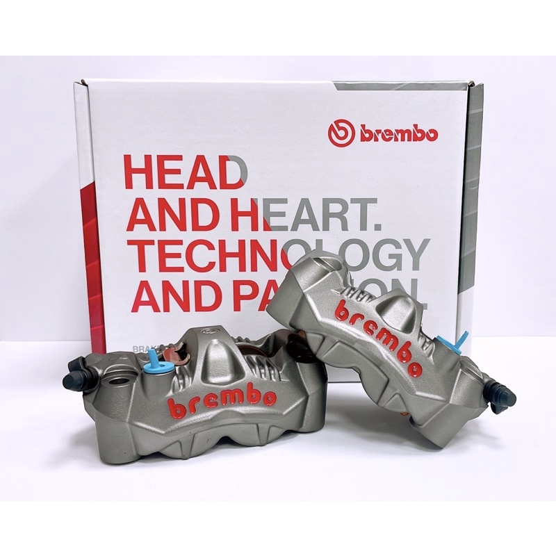 「Brembo卡鉗先生」Brembo GP4-RS 一體鑄造輻射卡鉗組 灰底紅字 活塞30/30 孔距108mm