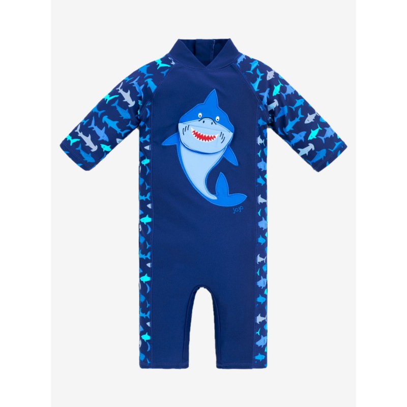 [全新未拆現貨]英國 JoJo Maman Bebe 嬰幼兒 兒童 連身 防曬泳裝 鯊魚玩耍 連身式 泳裝 泳衣 童裝