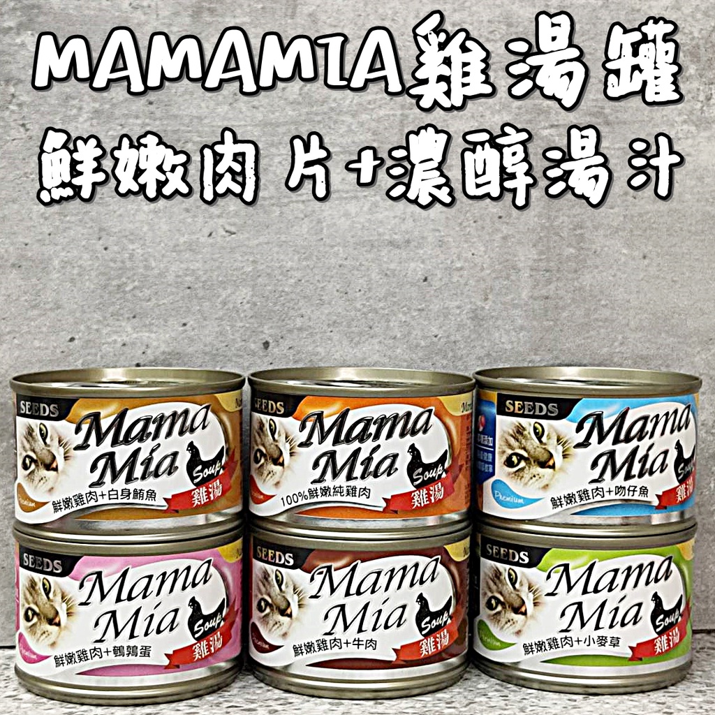 SEEDS 惜時 大MamaMia 機能雞湯餐罐 貓 罐頭 170g 貓湯罐 湯罐 軟凍罐