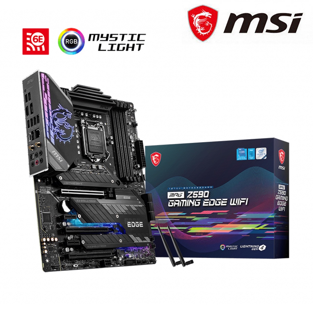 全新未拆 微星 MSI MPG Z590 GAMING EDGE WIFI 主機板 尚未註冊