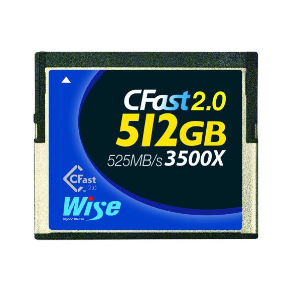 Wise CFast 2.0 512GB 3500X(525MB／s)記憶卡