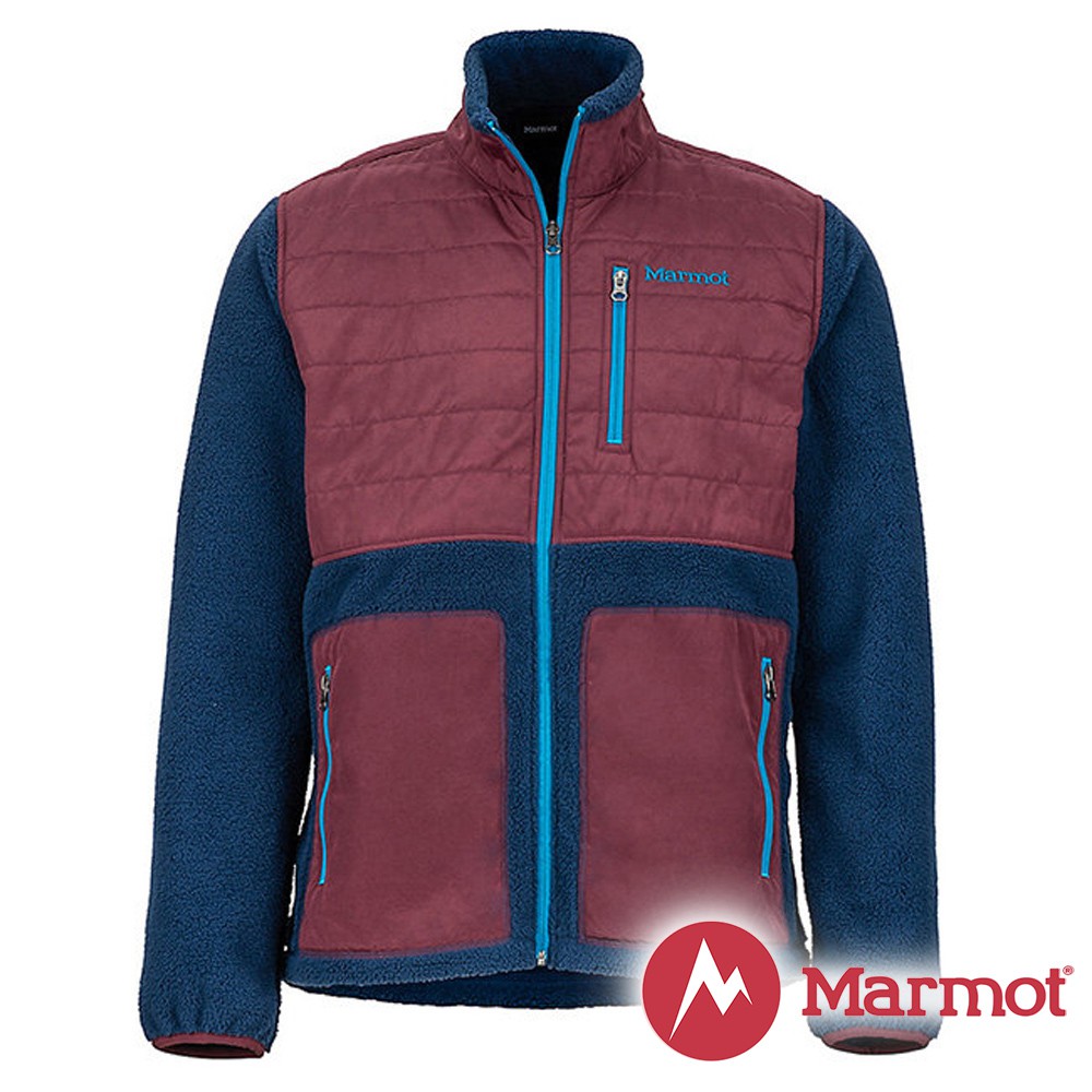 【Marmot】男 Mesa 纖維保暖外套『海軍藍/酒紅』43950