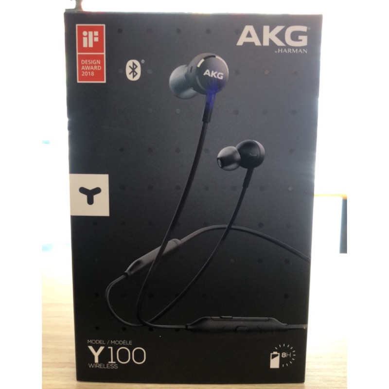 (現貨) 正品 全新AKG Y100 無線藍牙耳道式耳機