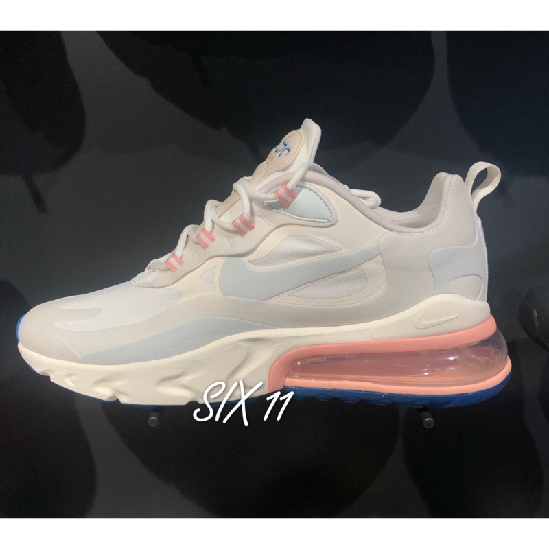 @SIX@NIKE AIR MAX 270 REACT 白粉 休閒 慢跑鞋 大氣墊 雲朵 男 AO4971-100