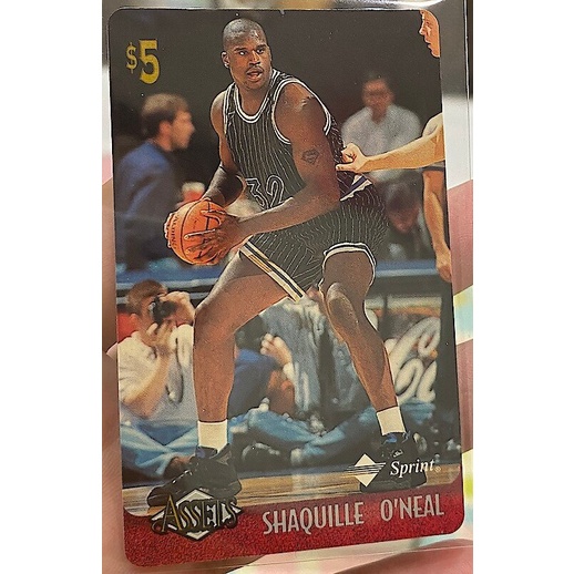 NBA 球員卡 Shaquille O'Neal 歐尼爾 1996 Asserts Phone Card