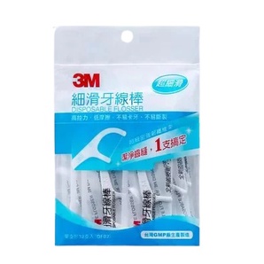3M™ 細滑牙線棒 單支衛生包裝 32支入