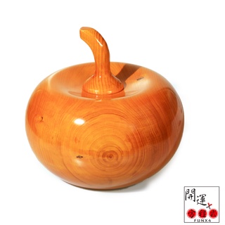 【開運方程式】臺灣檜木聚寶盆木雕擺件(招財聚寶23cm)