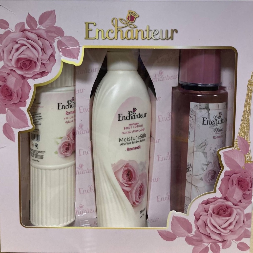 ❀Long༒Shine❀ 蝦皮發票【 Enchanteur】艾詩玫瑰香氛禮盒組 共5款 ✨ 身體乳液+爽身粉+香氛噴霧