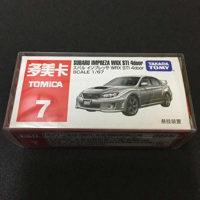 ✨絕版 TOMICA No.7 Subaru IMPREZA WRX STI 4Door