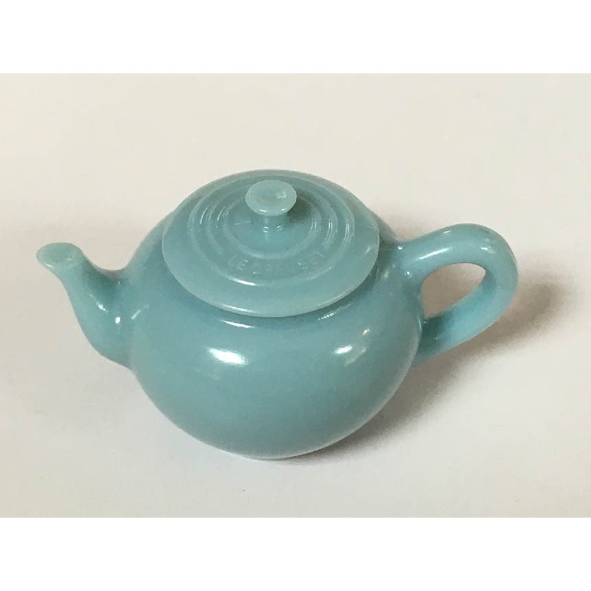 D-12 櫃 ： DYDO LE CREUSET 廚房磁鐵 TEAPOT 茶壺 天藍色　天富玩具店