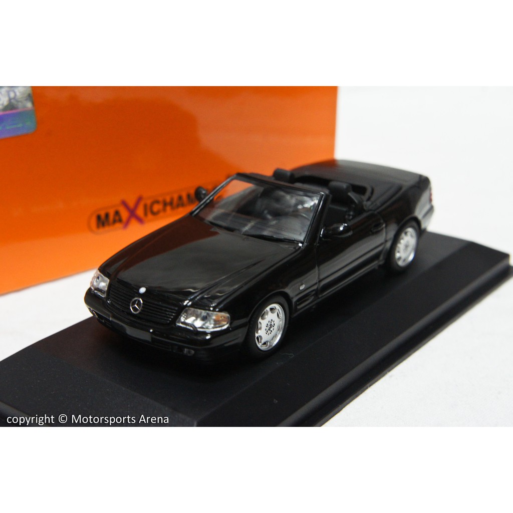 【超值特價】1:43 Minichamps Mercedes Benz SL 1999 黑色