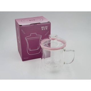 零件賣場 福利品 RELEA 物生物 380ml 優雅耐熱玻璃泡茶杯