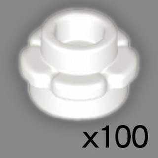 100個 樂高 LEGO 白色 5花瓣 花朵 植物 White Plate 1x1 24866 Flower 街景 花