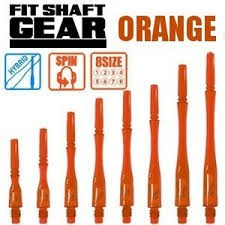 FIT鏢桿混合型橘色一組三入 fit shaft gear hybrid ( 旋轉 / 固定 ) orange飛鏢尾桿號