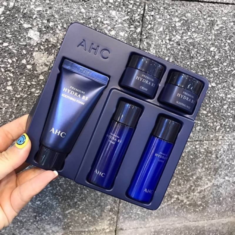 AHC B5 玻尿酸保濕補水化妝水乳液面霜套盒