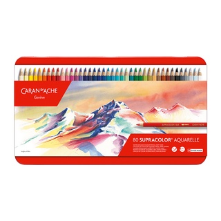 👍正品👍【板橋酷酷姐美術】CARAN d‘ACHE 卡達 SUPRACOLOR 水性 80色 120色 色鉛筆鐵盒裝