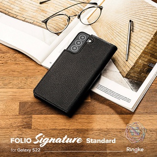 Galaxy S22 Plus S22+ Ultra 韓國 三星 | Ringke Folio 皮革翻蓋手機保護套 現貨