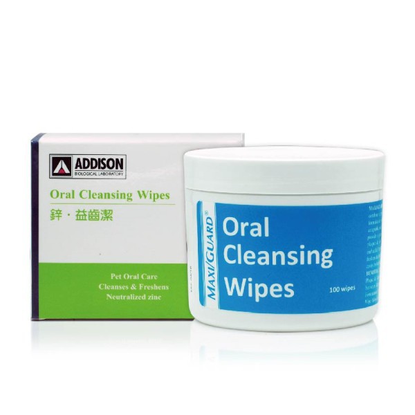 🐶毛孩舖子🐱 ADDISON Oral Cleansing Wipes 鋅.益齒潔(100張/罐) 益齒康
