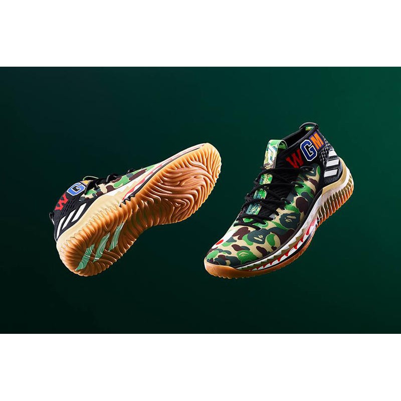 BAPE x adidas   DEMO4 GREEN CAMO  綠迷彩 籃球鞋 US11 29CM