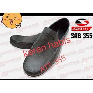 成人男士膠鞋 PRO ATT AIR Slip On 休閒防水樂福鞋 Sankyo SAB 355 BLACK SPEC