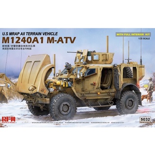 RFM 1/35 美軍M1240A1 M-ATV內構版配機槍塔 防雷反伏擊全地形車 RM-5032