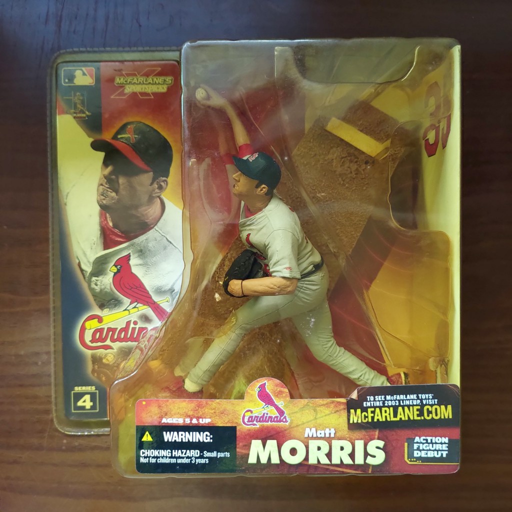 麥法蘭 Mcfarlane MLB 4 美國職棒大聯盟 Matt Morris 聖路易紅雀隊 灰衣變體版 公仔