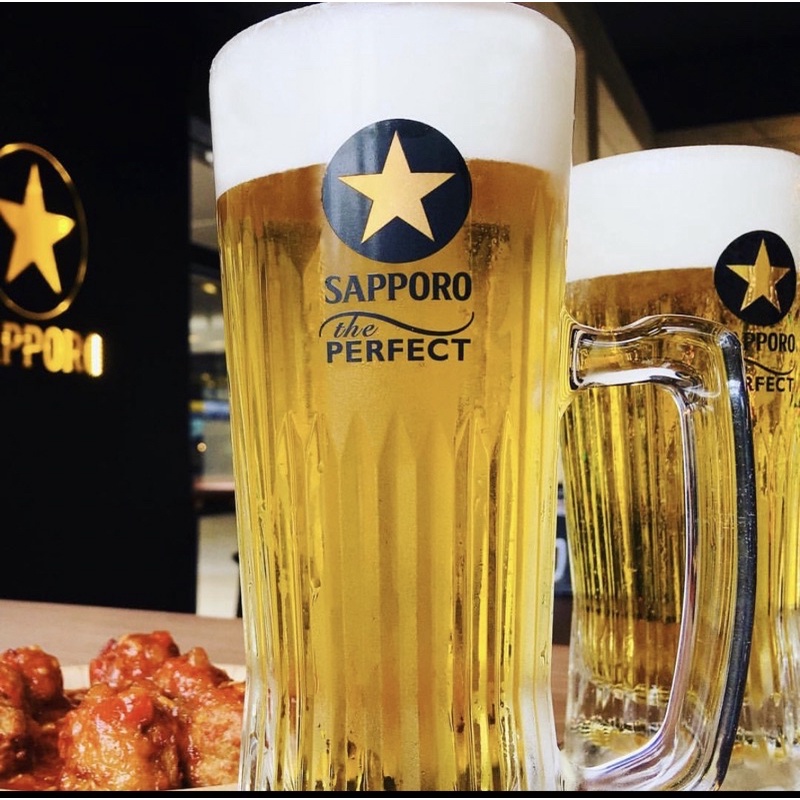 ｛The Perfect限定店生啤杯｝日本Sapporo 啤酒杯  Yebisu Asahi suntory 杯