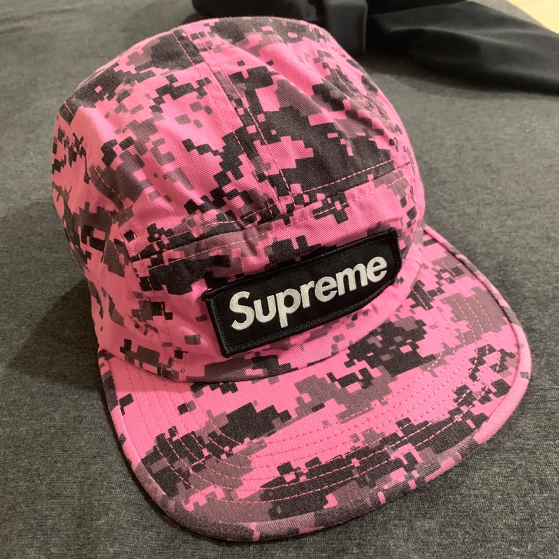Supreme 五分割帽 全新 正品 貼布 數位 迷彩