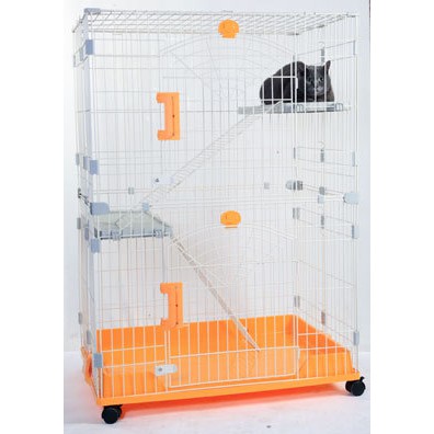 PETTY MAN 三台尺 粉彩多功能三層寵物籠 貓籠 松鼠籠 貂籠 小動物室內籠 JC3Y，每件4,800元