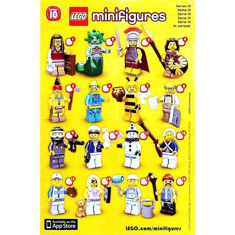 LEGO 樂高 10代 人偶包 單售 全新 71001 minifigures seaeon  十代蛇女蜜蜂人小丑羅馬