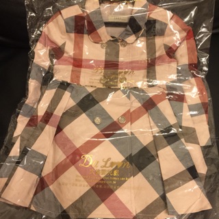 全新英國原裝正品 Daks 經典格紋 風衣洋裝外套