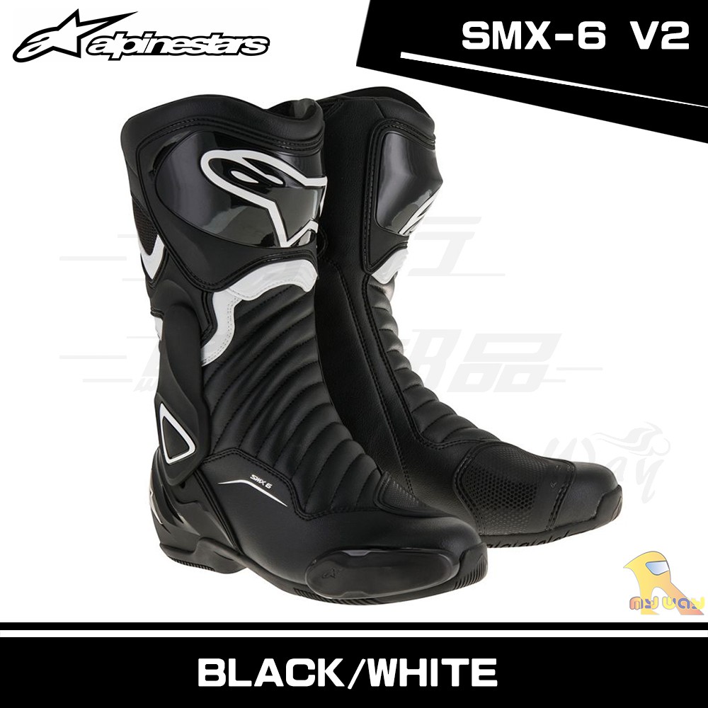任我行騎士部品 Alpinestars SMX-6 V2 BOOTS 長筒車靴 2019新色 黑白 SMX6 A星