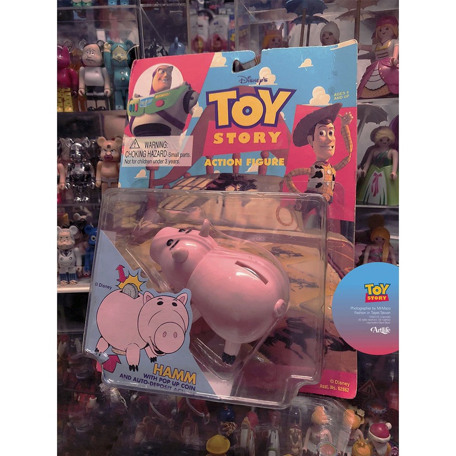 Artlife ㊁ THINKWAY 1995 Pixar Toy Story HAMM 玩具總動員 哈姆 豬排博士