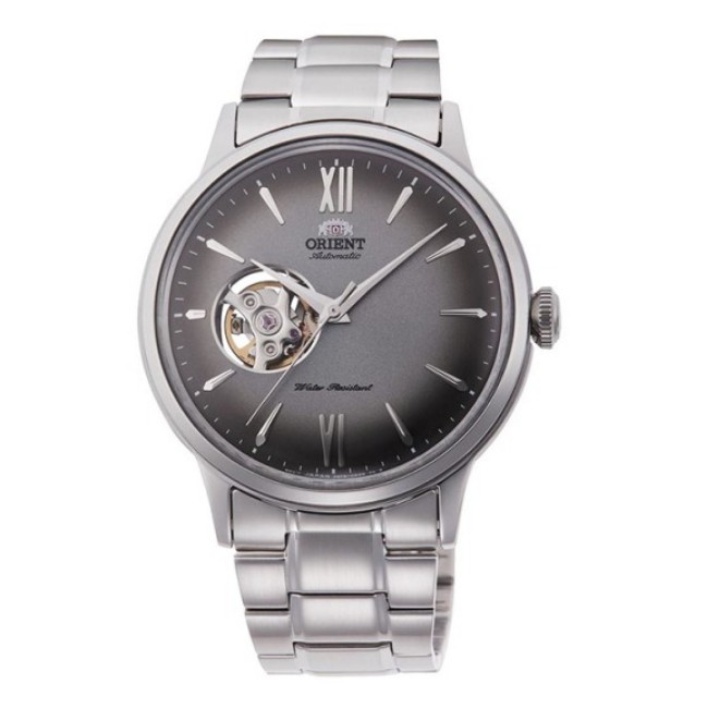 ORIENT東方錶 鏤空機械錶 鋼帶款 灰色 RA-AG0029N