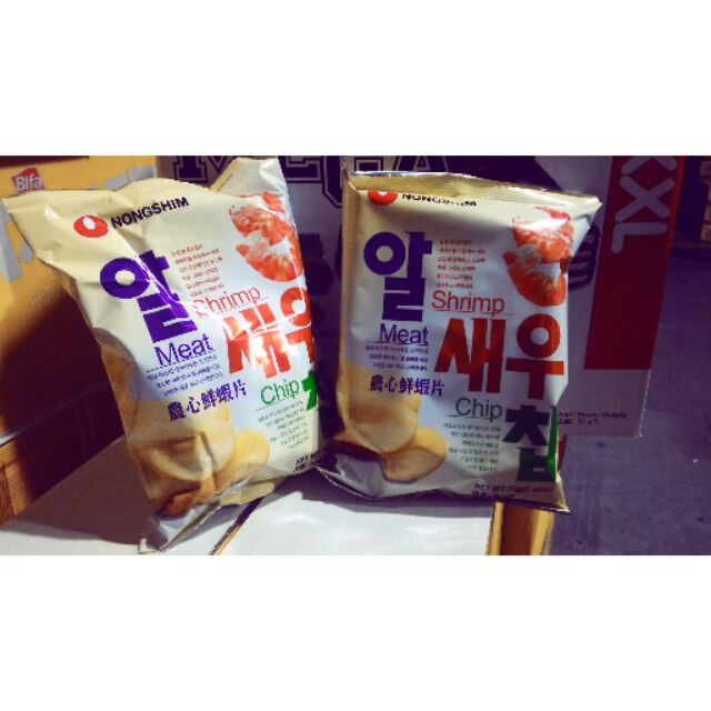 荳芽小舖  市價69 韓國原裝進口 農心 鮮蝦片