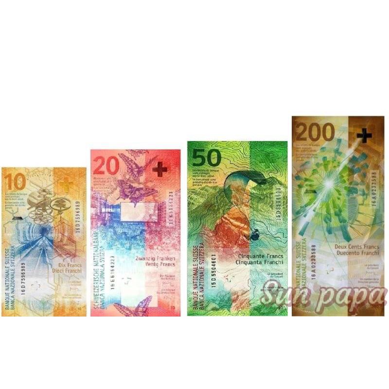 Ar紙鈔 新版瑞士鈔4v 10 50 0 蝦皮購物
