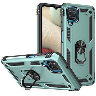 【軍工防摔】三星 Galaxy M12 / A12 手機殼 磁吸車用支架 指環 保護殼 盔甲殼 硬殼